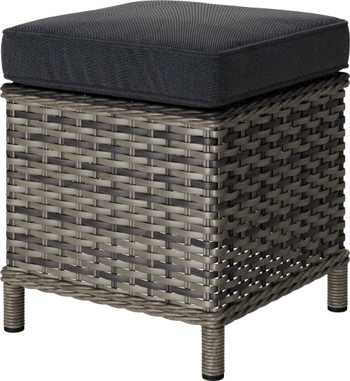 Набор садовой мебели для обеда Cezar KJ-Z2115B искусственный ротанг бежевый: диван, стол, 2 пуфа, 2 кресла с подушками