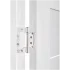 Дверь межкомнатная со стеклом Легда-29 90x200 см Hardflex цвет светло серый с замком и петлями