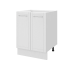 Кухонный шкаф напольный Агидель Delinia 60x82.5x58 см МДФ цвет белый
