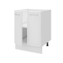 Кухонный шкаф напольный Агидель Delinia 60x82.5x58 см МДФ цвет белый