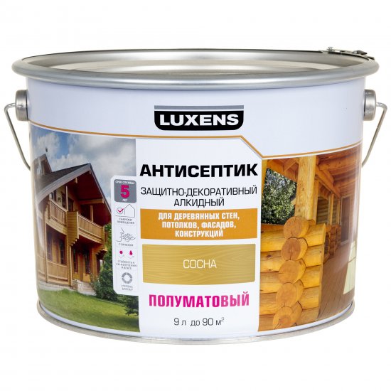 Антисептик алкидный Luxens полуматовый сосна 9 л