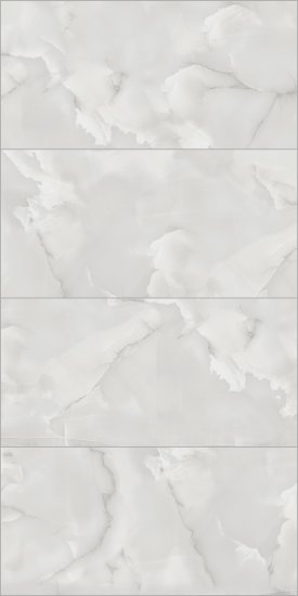 Глазурованный керамогранит Arcadia Ceramica Onyx White Cloud 60x120 см 1.44 м² глянцевый цвет светло-серый