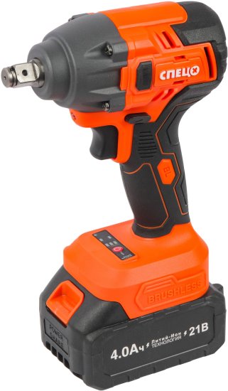 Гайковерт аккумуляторный ударный Спец БАГ21Б, 21 В Li-Ion 4 Ач, 350 Нм