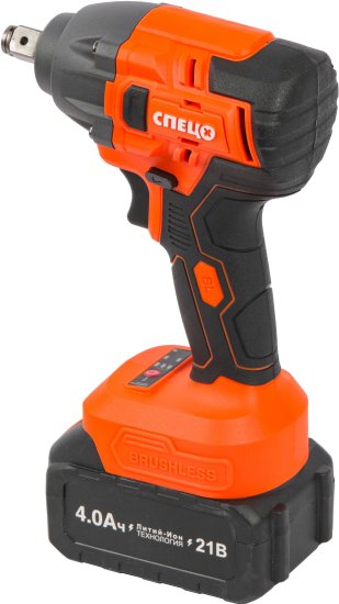 Гайковерт аккумуляторный ударный Спец БАГ21Б, 21 В Li-Ion 4 Ач, 350 Нм