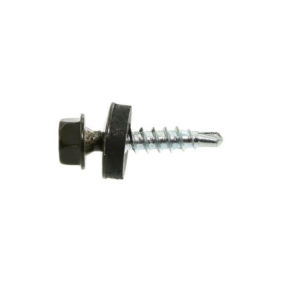 Кровельный саморез КРЕП-КОМП 4,8x19 RAL8019, серо-коричневый Kn KENNER (4500шт)