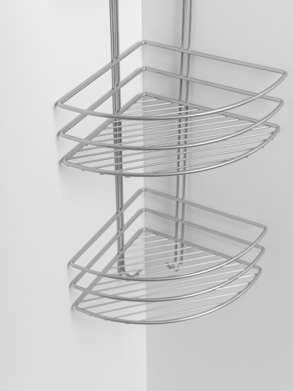 Полка для душа ProfFero С27419 угловая 3 яруса цвет хром матовый