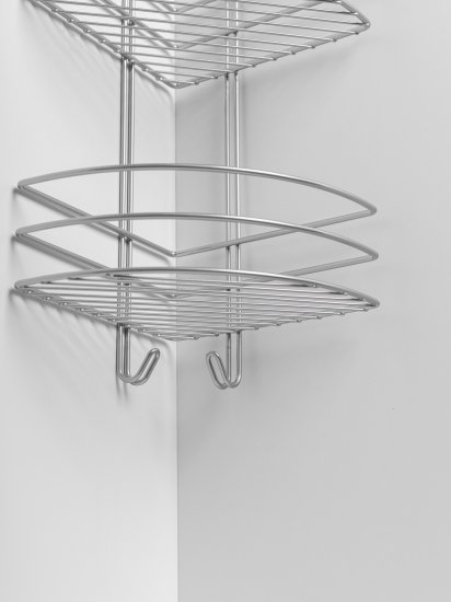 Полка для душа ProfFero С27419 угловая 3 яруса цвет хром матовый