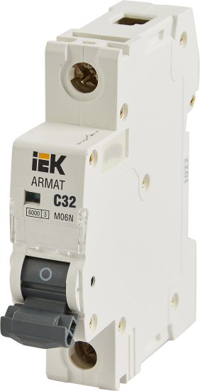 Автоматический выключатель IEK Armat M06N 1P C32 А 6 кА