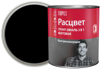 Грунт-эмаль по ржавчине 3 в 1 Расцвет быстросохнущая цвет черный 2.7 кг
