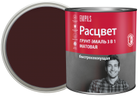 Грунт-эмаль по ржавчине 3 в 1 Расцвет быстросохнущая цвет шоколадный 2.7 кг