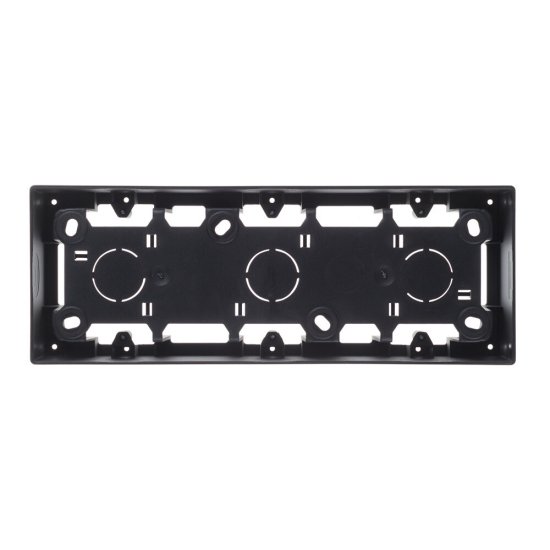 Коробка монтажная Simon 24 Harmonie трехместная накладная графит (2400753-038)