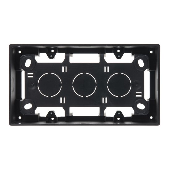 Коробка монтажная Simon 24 Harmonie двухместная накладная графит (2400752-038)