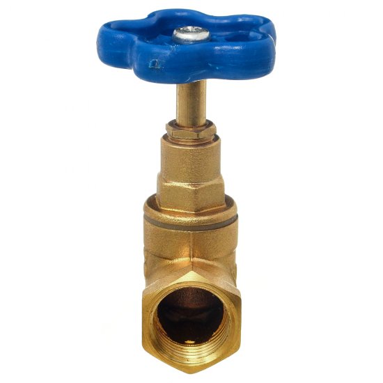 Вентиль водопроводный прямой 1/2 ВР(г) х 1/2 ВР(г) PN25 БАЗ (БАЗ.А50.15.Э.М)