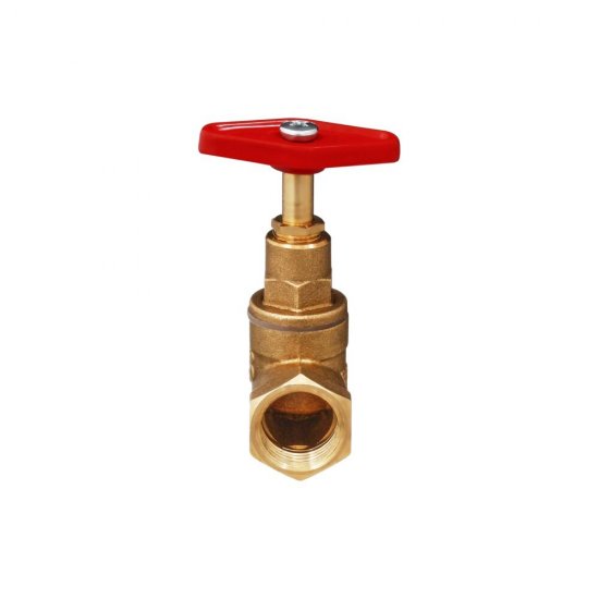 Вентиль водопроводный прямой 1/2 ВР(г) х 1/2 ВР(г) PN25 БАЗ (БАЗ.А70.15.Э.М)