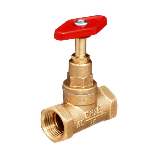 Вентиль водопроводный прямой 1/2 ВР(г) х 1/2 ВР(г) PN25 БАЗ (БАЗ.А70.15.Э.М)