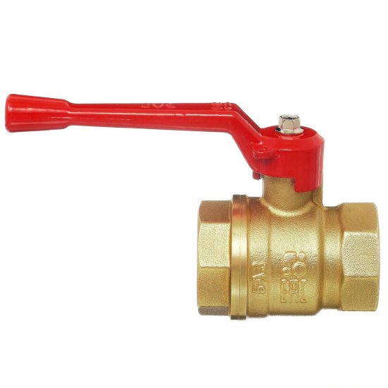 Кран шаровой латунный БАЗ Standart 1 ВР(г) х 1 ВР(г) проходной ручка прямой (БАЗ.А30.0.25.НГ.40)
