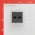 Розетка компьютерная Simon 24 Harmonie встраиваемая графит 2хRJ45 (2450593-038)