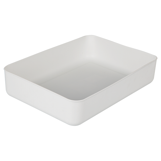 Ящик для хранения 35.3x7.8x25.5 см пластик цвет белый