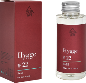 Наполнитель для ароматического диффузора Arida Home Hygge 22 Персик/пион 100 мл