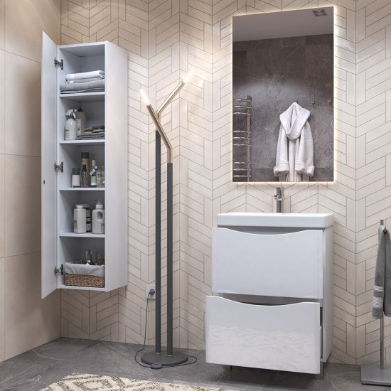 Пенал Vigo Glem 35 см подвесной белый