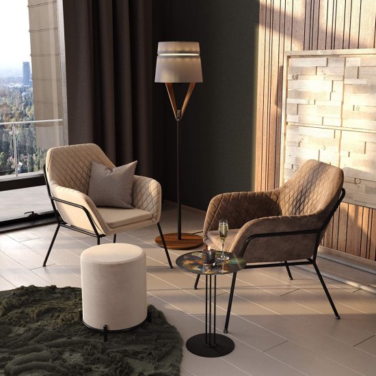 Пуф ванильный крем Sheffilton SHT-B6