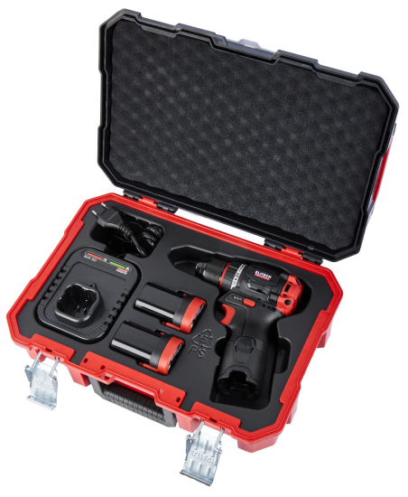 Дрель-шуруповерт аккумуляторная бесщеточная Elitech HD CD 16L2, 16 В Li-ion 2x2 Ач