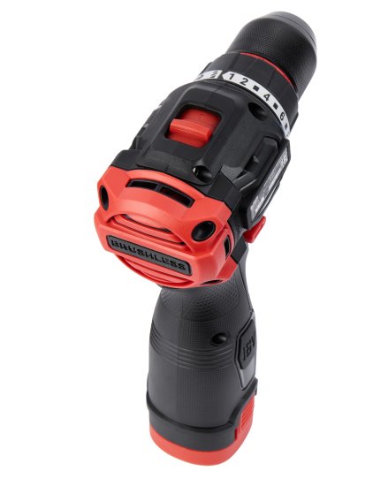 Дрель-шуруповерт аккумуляторная бесщеточная Elitech HD CD 16L2, 16 В Li-ion 2x2 Ач