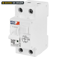 Дифференциальный автомат КЭАЗ Opti Din 2P C25 А 30 мА 4.5 кА АС D63-22C25-AC-У3