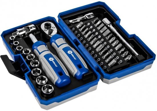 Набор торцевых головок ударных Кобальт 915-069 1/4 дюйма, 38 шт.