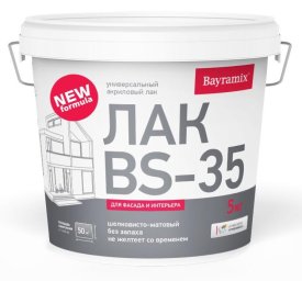 Лак акриловый Bayramix BS 35 Универсальный 5 кг