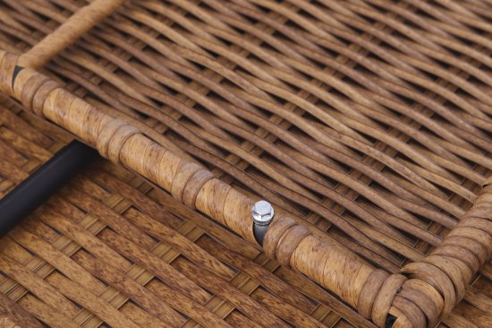 Набор садовой мебели «Madina» искусственный ротанг желтый диван стол и 2 кресла