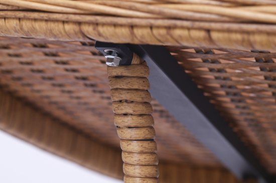 Набор садовой мебели «Madina» искусственный ротанг желтый диван стол и 2 кресла