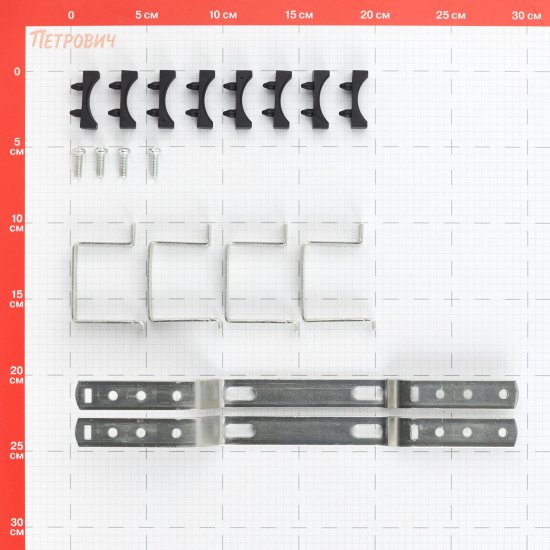 Коллекторная группа с расходомерами Rommer 1 ВР(г) х 5 выходов 3/4 НР(ш) ЕК х 1 ВР(г)