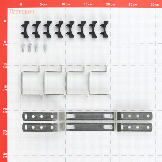 Коллекторная группа с расходомерами Rommer 1 ВР(г) х 6 выходов 3/4 НР(ш) ЕК х 1 ВР(г)