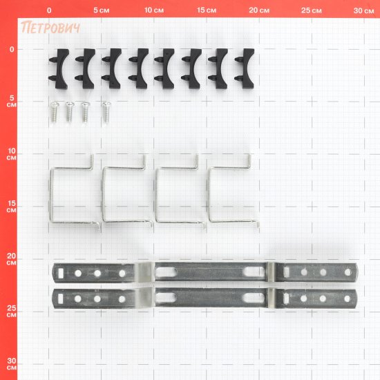 Коллекторная группа с расходомерами Rommer 1 ВР(г) х 7 выходов 3/4 НР(ш) ЕК х 1 ВР(г)