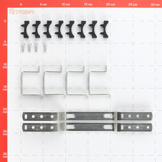 Коллекторная группа с расходомерами Rommer 1 ВР(г) х 8 выходов 3/4 НР(ш) ЕК х 1 ВР(г)