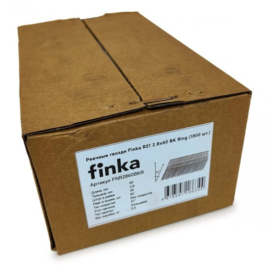 Гвозди реечные Finka для гвоздезабивного пистолета 2,8х60 мм (1800 шт.)