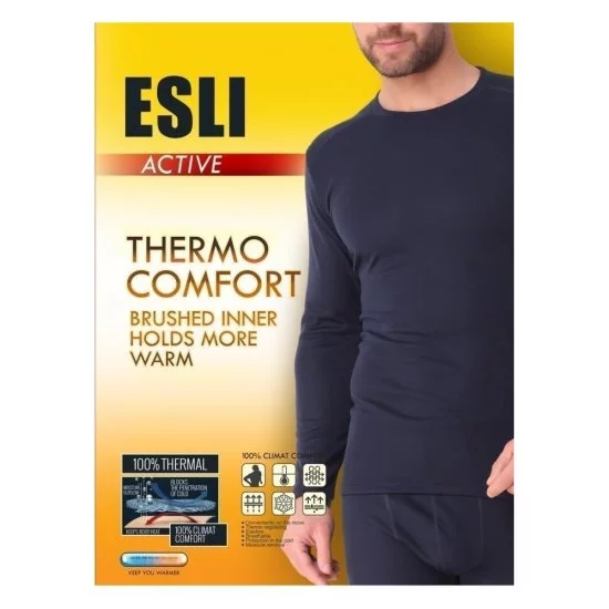 Мужская фуфайка-джемпер ESLI mктd 668 размер 170,176-90/L, черный