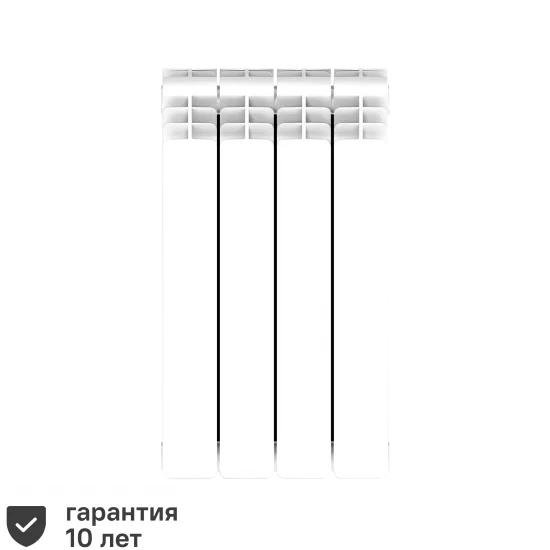 Радиатор секционный Rifar Base 500/100 биметалл 4 секции нижнее правое подключение цвет белый