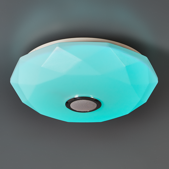 Светильник настенно-потолочный LED Семь Огней Эйри с пультом д/у 18 м² регулируемый белый RGB свет цвет белый