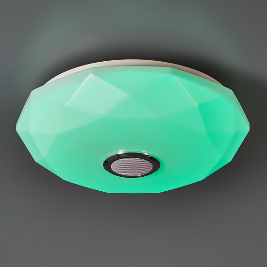 Светильник настенно-потолочный LED Семь Огней Эйри с пультом д/у 18 м² регулируемый белый RGB свет цвет белый