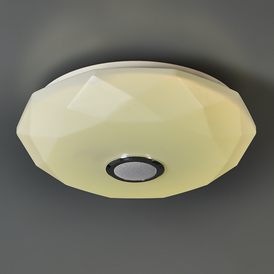 Светильник настенно-потолочный LED Семь Огней Эйри с пультом д/у 18 м² регулируемый белый RGB свет цвет белый