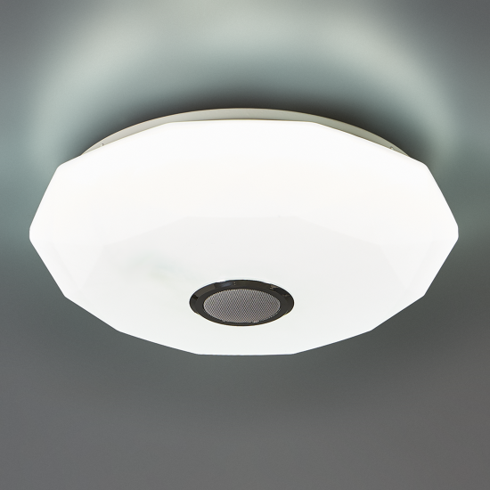 Светильник настенно-потолочный LED Семь Огней Эйри с пультом д/у 18 м² регулируемый белый RGB свет цвет белый