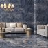 Глазурованный керамогранит Concor Opera Blue 60x60 см 1.44 м² полированный цвет тёмно-синий мрамор