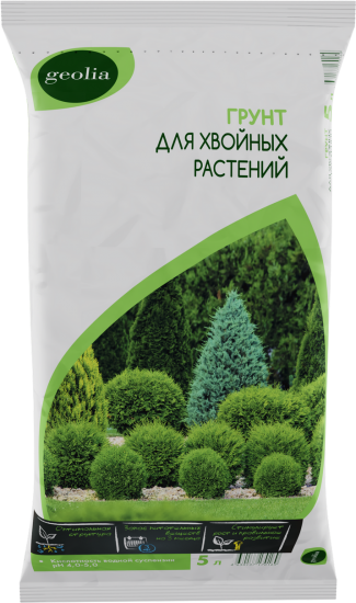 Грунт Geolia для хвойных растений 5 л