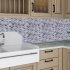 Комплект стеновых панелей ПВХ Мозаика серый 300x300x1.5 мм 0.465 м²