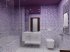 Комплект стеновых панелей ПВХ 3D мозаика фиолетовый 250x213x1.5 мм 0.266 м²