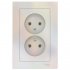 Розетка Systeme Electric AtlasDesign встраиваемая жемчуг (ATN000420)