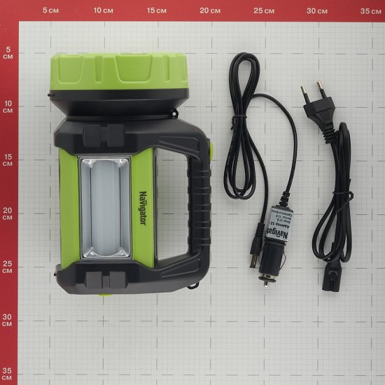 Фонарь ручной Navigator светодиодный 21 LED 15 Вт аккумуляторный пластик