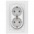Розетка Systeme Electric AtlasDesign встраиваемая лотос (ATN001324)